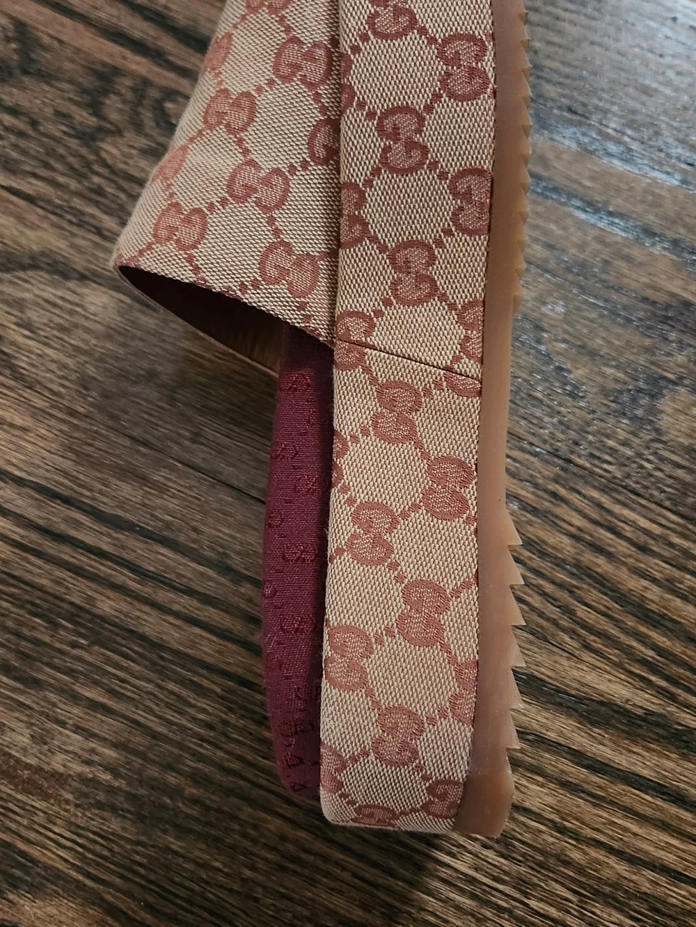 Gucci Canvas GG Monogram Angelina Platform Slide Sandals
